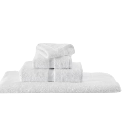 Rapture Washcloth, Dobby Border, 100% Cotton, 13x13, 1.5lbs, White